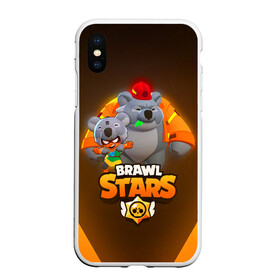 Чехол для iPhone XS Max матовый с принтом BRAWL STARS COALA NITA , Силикон | Область печати: задняя сторона чехла, без боковых панелей | 