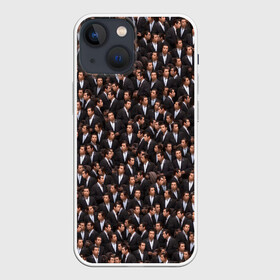 Чехол для iPhone 13 mini с принтом Растерянный Траволта ,  |  | confused | john travolta | tarantino | криминальное чтиво | мем | паттерн | тарантино | толпа