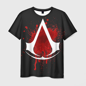 Мужская футболка 3D с принтом Assassins Creed , 100% полиэфир | прямой крой, круглый вырез горловины, длина до линии бедер | анимус | ассасина | дезмонд | кредо | крестовый | майлс | тамплиер