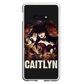 Чехол для Samsung S10E с принтом Caitlyn , Силикон | Область печати: задняя сторона чехла, без боковых панелей | jinx | kda | league | lol | moba | pentakill | riot | rise | rus | skins | варвик | варус | воин | легенд | лига | лол | маг | стрелок | танк | чемпион