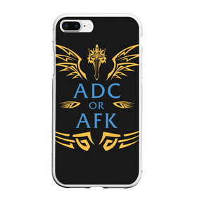 Чехол для iPhone 7Plus/8 Plus матовый с принтом ADC of AFK , Силикон | Область печати: задняя сторона чехла, без боковых панелей | jinx | kda | league | lol | moba | pentakill | riot | rise | rus | skins | варвик | варус | воин | легенд | лига | лол | маг | стрелок | танк | чемпион