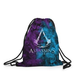 Рюкзак-мешок 3D с принтом Assassins Creed , 100% полиэстер | плотность ткани — 200 г/м2, размер — 35 х 45 см; лямки — толстые шнурки, застежка на шнуровке, без карманов и подкладки | mmorpg | rogue | асасин | асассин | ассасин крид | ассассин