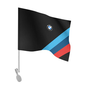 Флаг для автомобиля с принтом BMW | БМВ , 100% полиэстер | Размер: 30*21 см | bmw | bmw performance | m | motorsport | performance | бмв | моторспорт