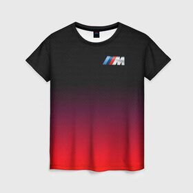 Женская футболка 3D с принтом BMW , 100% полиэфир ( синтетическое хлопкоподобное полотно) | прямой крой, круглый вырез горловины, длина до линии бедер | bmw | bmw performance | m | motorsport | performance | бмв | моторспорт