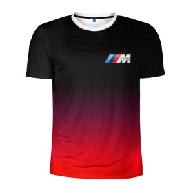 Мужская футболка 3D спортивная с принтом BMW , 100% полиэстер с улучшенными характеристиками | приталенный силуэт, круглая горловина, широкие плечи, сужается к линии бедра | bmw | bmw performance | m | motorsport | performance | бмв | моторспорт