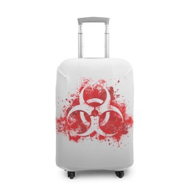 Чехол для чемодана 3D с принтом Plague Inc. , 86% полиэфир, 14% спандекс | двустороннее нанесение принта, прорези для ручек и колес | 2019 | biohazard | china | game | ncov | plague | virus | warning | вирус | игра | китай