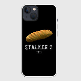 Чехол для iPhone 13 с принтом STALKER 2 Батон ,  |  | Тематика изображения на принте: mem | metro | stalker | stalker 2 | еда | игра | из игры | мем | метро 2033 | прикол | сталкер | сталкер 2 | сталкер батон | хлеб | юмор