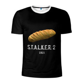 Мужская футболка 3D спортивная с принтом STALKER 2 Батон , 100% полиэстер с улучшенными характеристиками | приталенный силуэт, круглая горловина, широкие плечи, сужается к линии бедра | mem | metro | stalker | stalker 2 | еда | игра | из игры | мем | метро 2033 | прикол | сталкер | сталкер 2 | сталкер батон | хлеб | юмор