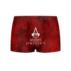 Мужские трусы 3D с принтом Assassin’s Creed Origins , 50% хлопок, 50% полиэстер | классическая посадка, на поясе мягкая тканевая резинка | 