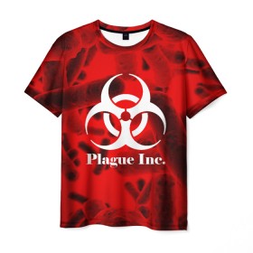 Мужская футболка 3D с принтом PLAGUE INC. , 100% полиэфир | прямой крой, круглый вырез горловины, длина до линии бедер | molecule | plague inc | абстракция | бактерии | вирус | клетки | медицина | микробы | молекулы | наука | нейрон | нейроны | планета | текстура | текстуры | формула