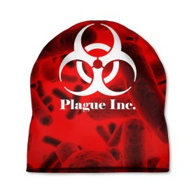 Шапка 3D с принтом PLAGUE INC. , 100% полиэстер | универсальный размер, печать по всей поверхности изделия | molecule | plague inc | абстракция | бактерии | вирус | клетки | медицина | микробы | молекулы | наука | нейрон | нейроны | планета | текстура | текстуры | формула