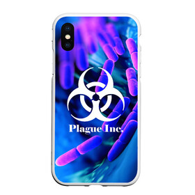 Чехол для iPhone XS Max матовый с принтом PLAGUE INC , Силикон | Область печати: задняя сторона чехла, без боковых панелей | Тематика изображения на принте: molecule | plague inc | абстракция | бактерии | вирус | клетки | медицина | микробы | молекулы | наука | нейрон | нейроны | планета | текстура | текстуры | формула