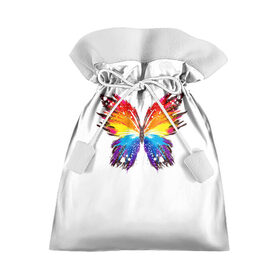 Подарочный 3D мешок с принтом Бабочка , 100% полиэстер | Размер: 29*39 см | art | арт | бабочка | брызги | искусство | картина | краски | крылья | насекомое | потеки | цвета