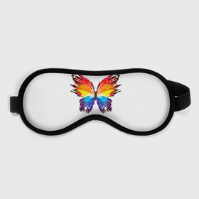 Маска для сна 3D с принтом Бабочка , внешний слой — 100% полиэфир, внутренний слой — 100% хлопок, между ними — поролон |  | art | арт | бабочка | брызги | искусство | картина | краски | крылья | насекомое | потеки | цвета