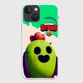 Чехол для iPhone 13 mini с принтом BRAWL STARS SPIKE ,  |  | brawlstars | crow | leon | leonskin | mike | mr p | sally | shark | spike | битваогней | бравлстарc | бравлстарз | динамайк | игра | игры | леон | мистер пи | мультик | спайк | старз