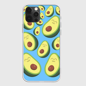 Чехол для iPhone 12 Pro Max с принтом Авокадо паттерн , Силикон |  | Тематика изображения на принте: avocado | vegan | vegetarian | авокадо | веган | вегетарианство