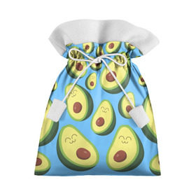Подарочный 3D мешок с принтом Авокадо паттерн , 100% полиэстер | Размер: 29*39 см | avocado | vegan | vegetarian | авокадо | веган | вегетарианство