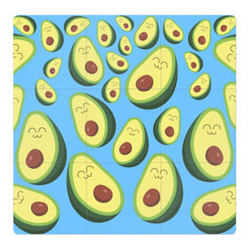 Магнитный плакат 3Х3 с принтом Авокадо паттерн , Полимерный материал с магнитным слоем | 9 деталей размером 9*9 см | avocado | vegan | vegetarian | авокадо | веган | вегетарианство
