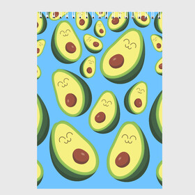 Скетчбук с принтом Авокадо паттерн , 100% бумага
 | 48 листов, плотность листов — 100 г/м2, плотность картонной обложки — 250 г/м2. Листы скреплены сверху удобной пружинной спиралью | Тематика изображения на принте: avocado | vegan | vegetarian | авокадо | веган | вегетарианство