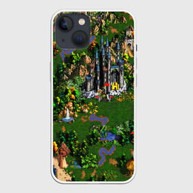 Чехол для iPhone 13 с принтом Heroes of Might and Magic ,  |  | angel | armor | artwork | creature | dragon | fantasy | fantasy art | game | griffin | heroes | heroes maps | heroes of might and magic | knight | might and magic | sword | warriors | weapon | wings | герои