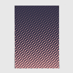 Постер с принтом Dots pattern , 100% бумага
 | бумага, плотность 150 мг. Матовая, но за счет высокого коэффициента гладкости имеет небольшой блеск и дает на свету блики, но в отличии от глянцевой бумаги не покрыта лаком | dot | dots | pattern | круг | точка