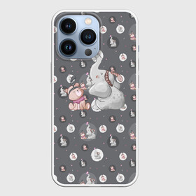 Чехол для iPhone 13 Pro с принтом Слоник ,  |  | животные | забавные | медведь | милые | слон