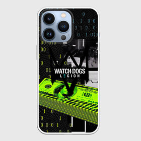 Чехол для iPhone 13 Pro с принтом WATCH DOGS:LEGION ,  |  | ded sec | game | name | ubisoft | watch dogs | watch dogs 2 | watch dogs legion | город | девушка | дрон | игры | имена | компьютеры | пистолет | телефон | технологии | хакер | юби