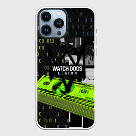 Чехол для iPhone 13 Pro Max с принтом WATCH DOGS:LEGION ,  |  | Тематика изображения на принте: ded sec | game | name | ubisoft | watch dogs | watch dogs 2 | watch dogs legion | город | девушка | дрон | игры | имена | компьютеры | пистолет | телефон | технологии | хакер | юби