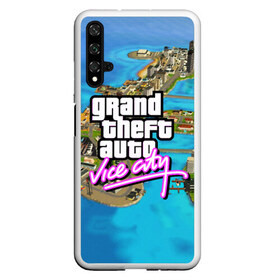 Чехол для Honor 20 с принтом GRAND THEFT AUTOVICE CITY , Силикон | Область печати: задняя сторона чехла, без боковых панелей | Тематика изображения на принте: grand theft auto 2 | grand theft auto 3 | grand theft auto v | grand theft auto: san andreas | grand theft auto: vice city | gta 5 | gta online | gta v | город | игры