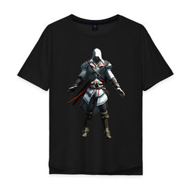 Мужская футболка хлопок Oversize с принтом Assassins Creed Syndicate , 100% хлопок | свободный крой, круглый ворот, “спинка” длиннее передней части | mmorpg | rogue | syndicate | асасин | асассин | ассасин крид | ассассин | синдикат