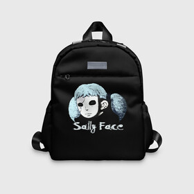 Детский рюкзак 3D с принтом Sally Face , 100% полиэстер | лямки с регулируемой длиной, сверху петелька, чтобы рюкзак можно было повесить на вешалку. Основное отделение закрывается на молнию, как и внешний карман. Внутри дополнительный карман. По бокам два дополнительных кармашка | game | sally face | девушка | игра | маска | салли фейс