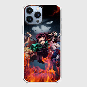 Чехол для iPhone 13 Pro Max с принтом КЛИНОК РАССЕКАЮЩИЙ ДЕМОНОВ | DEMON SLAYER KIMETSU NO YAIBA ,  |  | Тематика изображения на принте: demon slayer | demon slayer: kimetsu no yaiba | kimetsu | kimetsu no yaiba | nezuko | slayer | tanjiro | клинок рассекающий демонов | незуко | танджиро | шинобу кочо