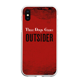 Чехол для iPhone XS Max матовый с принтом Three days grace. Outsider , Силикон | Область печати: задняя сторона чехла, без боковых панелей | days | grace | outsider | three | аутсайдер