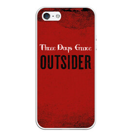 Чехол для iPhone 5/5S матовый с принтом Three days grace Outsider , Силикон | Область печати: задняя сторона чехла, без боковых панелей | days | grace | outsider | three | аутсайдер