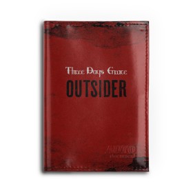 Обложка для автодокументов с принтом Three days grace. Outsider , натуральная кожа |  размер 19,9*13 см; внутри 4 больших “конверта” для документов и один маленький отдел — туда идеально встанут права | days | grace | outsider | three | аутсайдер