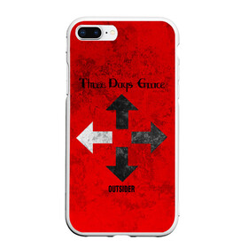 Чехол для iPhone 7Plus/8 Plus матовый с принтом Three Days Grace , Силикон | Область печати: задняя сторона чехла, без боковых панелей | three days grace