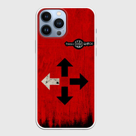 Чехол для iPhone 13 Pro Max с принтом THREE DAYS GRACE RED ,  |  | Тематика изображения на принте: rock | музыка | рок