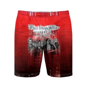 Мужские шорты спортивные с принтом Three Days Grace ,  |  | days | grace | three | альтернативный | группа | метал | ню метал | пост гранж | рок | хард рок