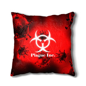 Подушка 3D с принтом PLAGUE INC. , наволочка – 100% полиэстер, наполнитель – холлофайбер (легкий наполнитель, не вызывает аллергию). | состоит из подушки и наволочки. Наволочка на молнии, легко снимается для стирки | molecule | plague inc | абстракция | бактерии | вирус | клетки | медицина | микробы | молекулы | наука | нейрон | нейроны | планета | текстура | текстуры | формула