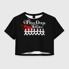 Женская футболка Crop-top 3D с принтом Three days grace , 100% полиэстер | круглая горловина, длина футболки до линии талии, рукава с отворотами | days | grace | three | three days grace | альтернативный метал | альтернативный рок | брэд уолст барри сток | гонтье | мэтт уолст | ню металнил сандерсон | постгранж | хард рок