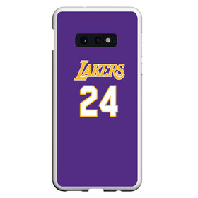 Чехол для Samsung S10E с принтом Los Angeles Lakers Kobe Brya , Силикон | Область печати: задняя сторона чехла, без боковых панелей | basketball | espn | kobe | kobe bryant | kobe bryant death | kobe bryant tribute | lakers | los angeles lakers | nba