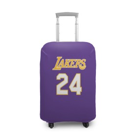 Чехол для чемодана 3D с принтом Los Angeles Lakers / Kobe Brya , 86% полиэфир, 14% спандекс | двустороннее нанесение принта, прорези для ручек и колес | basketball | espn | kobe | kobe bryant | kobe bryant death | kobe bryant tribute | lakers | los angeles lakers | nba
