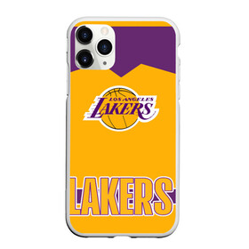 Чехол для iPhone 11 Pro матовый с принтом Los Angeles Lakers , Силикон |  | angeles | bryant | kobe | lakers | los | баскетбольный | клуб