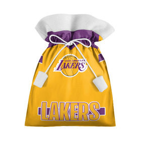 Подарочный 3D мешок с принтом Los Angeles Lakers , 100% полиэстер | Размер: 29*39 см | angeles | bryant | kobe | lakers | los | баскетбольный | клуб