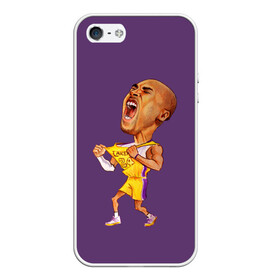 Чехол для iPhone 5/5S матовый с принтом Kobe Bryant , Силикон | Область печати: задняя сторона чехла, без боковых панелей | Тематика изображения на принте: 08 | 24 | 8 | angeles | basketball | bryant | gigi | goat | kobe | lakers | legend | los | mamba | rip | sport | баскетбол | брайант | коби | легенда | мамба | роспись | спорт