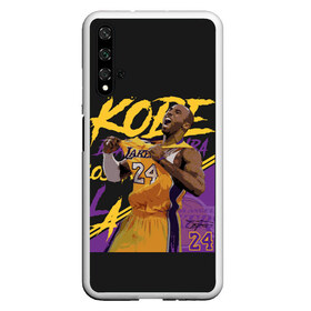 Чехол для Honor 20 с принтом Kobe Bryant , Силикон | Область печати: задняя сторона чехла, без боковых панелей | Тематика изображения на принте: 08 | 24 | 8 | angeles | basketball | bryant | gigi | goat | kobe | lakers | legend | los | mamba | rip | sport | баскетбол | брайант | коби | легенда | мамба | роспись | спорт