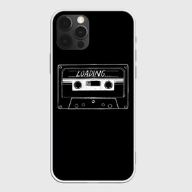 Чехол для iPhone 12 Pro Max с принтом Loading , Силикон |  | hieroglyph | japanese | loading | загрузка | иероглиф | кассета | японский