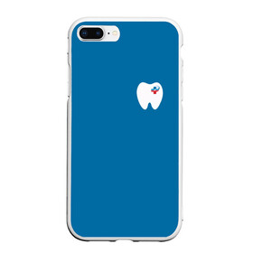 Чехол для iPhone 7Plus/8 Plus матовый с принтом Стоматолог , Силикон | Область печати: задняя сторона чехла, без боковых панелей | дантист | зубной врач | стаматолаг | стаматолог | стомотолог