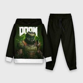 Детский костюм 3D (с толстовкой) с принтом Doom Eternal ,  |  | doom | doom 2016 | doom 2020 | doom eternal | doomguy | дум | дум 2020 | дум вечен | дум етернал | дум этернал | думгай