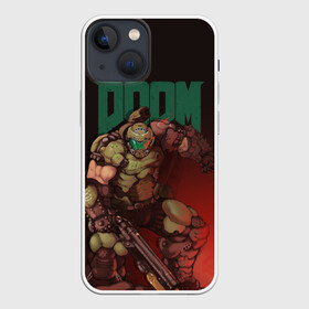 Чехол для iPhone 13 mini с принтом Doom ,  |  | doom | doom 2016 | doom 2020 | doom eternal | doomguy | дум | дум 2020 | дум вечен | дум етернал | дум этернал | думгай